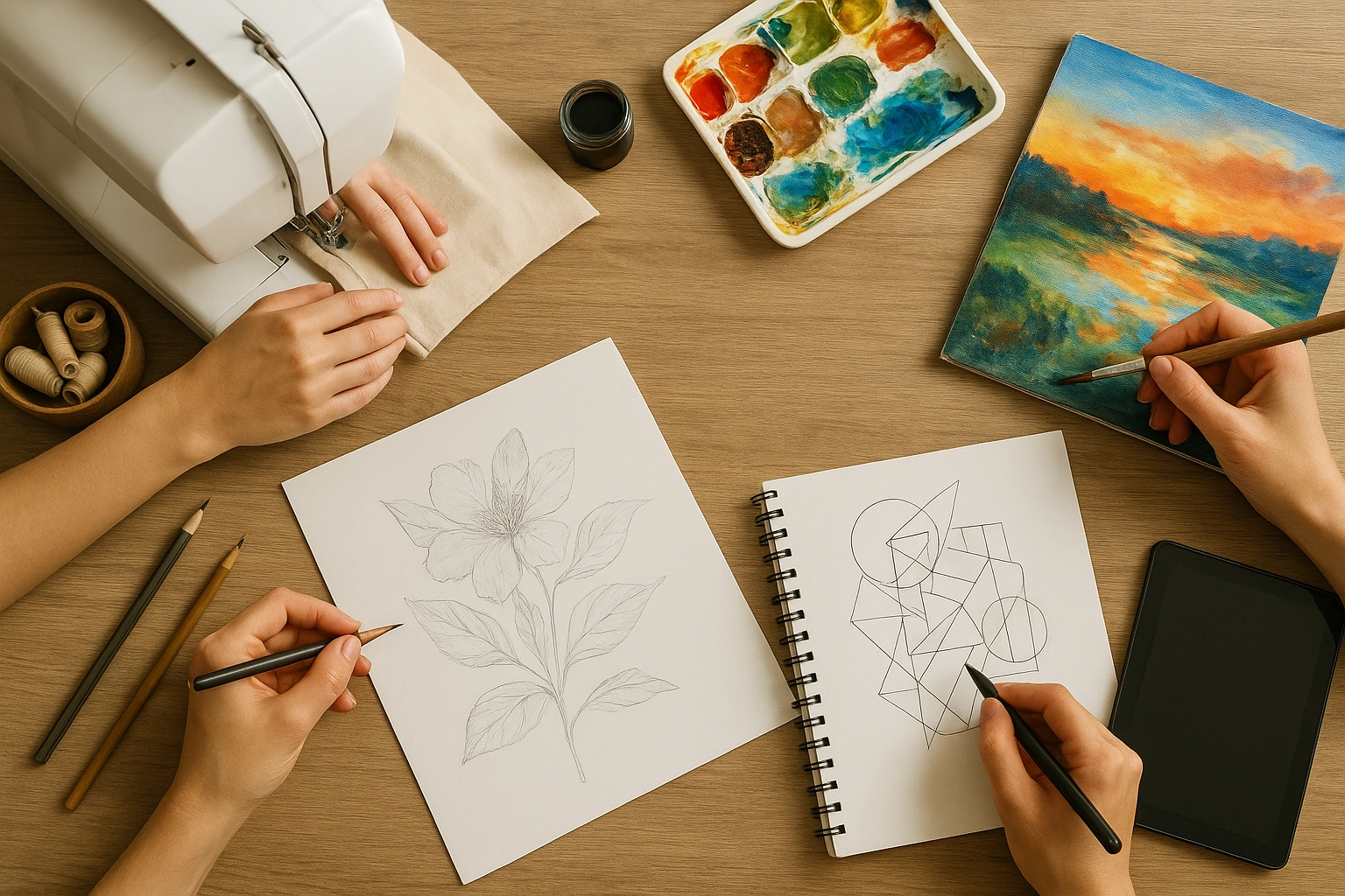 Samoyeden Kunst Bild