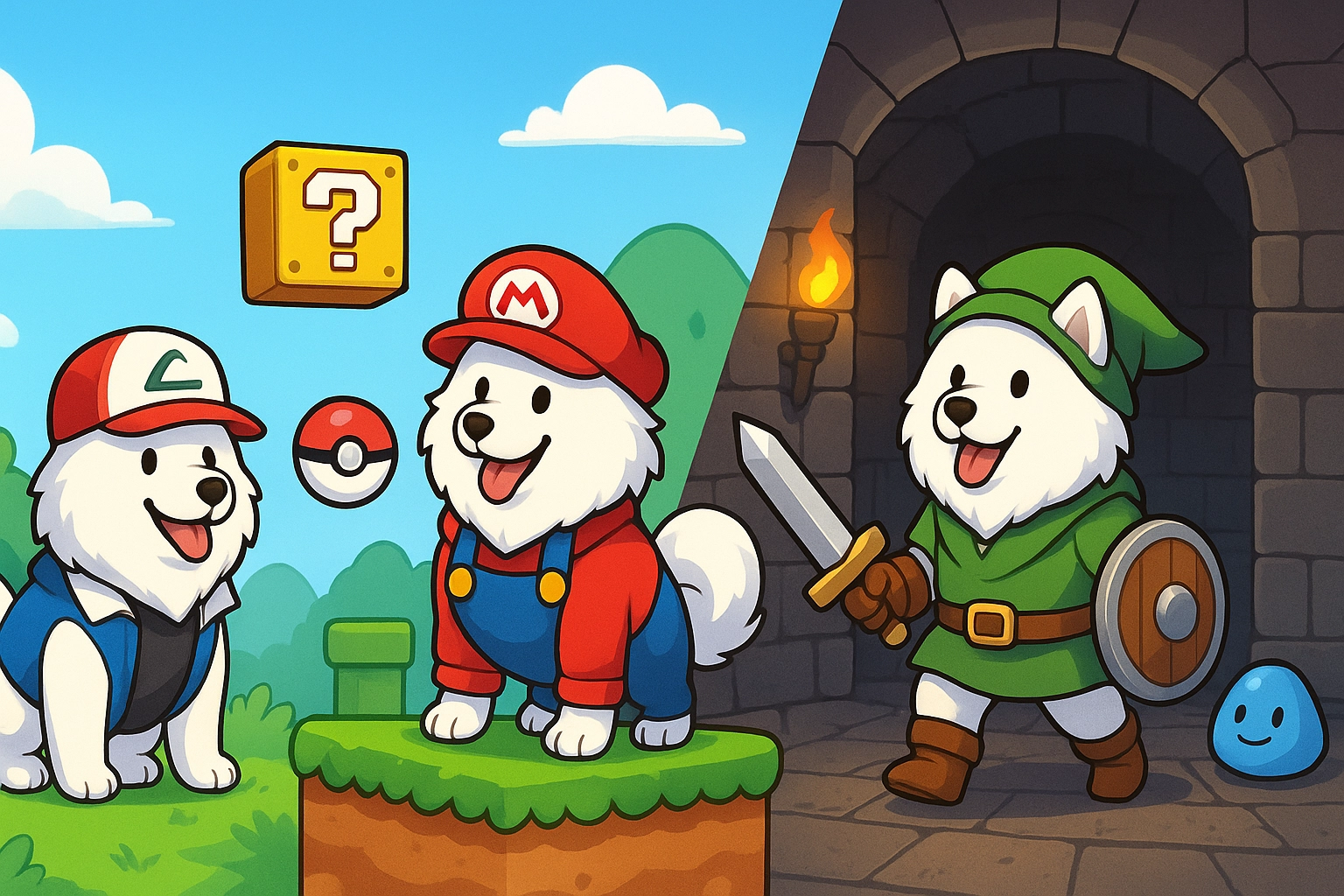 Samoyeden Gaming Bild